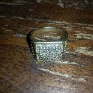 Gold diamond ring mens
